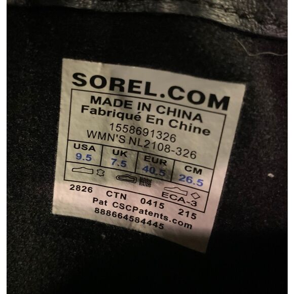 Sorel Slimboot Leather Suede Western Waterproof Tall Riding Boots sz 9.5 - Picture 10 of 11